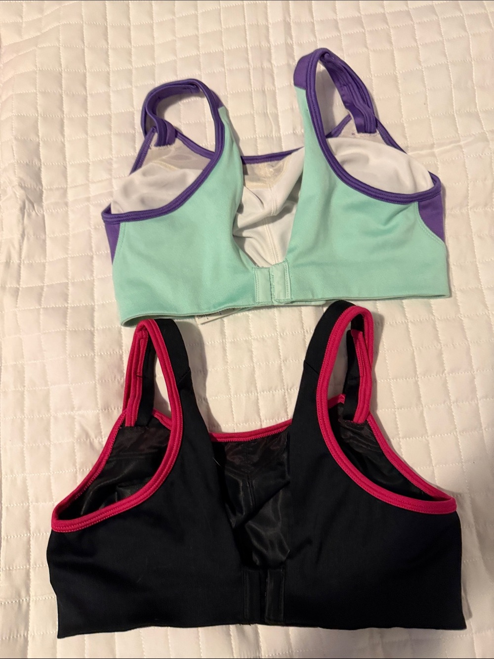 Brooks Purple & Mint and Brooks Pink & Black Sports Bras Duo - Picture 2 of 2